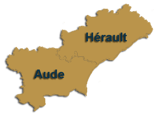 carte aude hérault